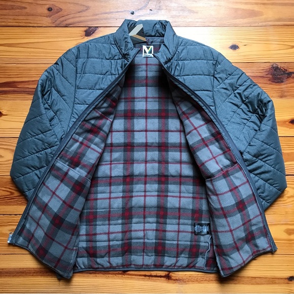 Voyager Grey Red Fleece Lined Puffer Jacket, NWT, XXL - Picture 12 of 13
